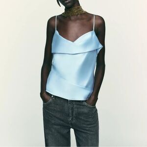 Zara Blue Camisole Top